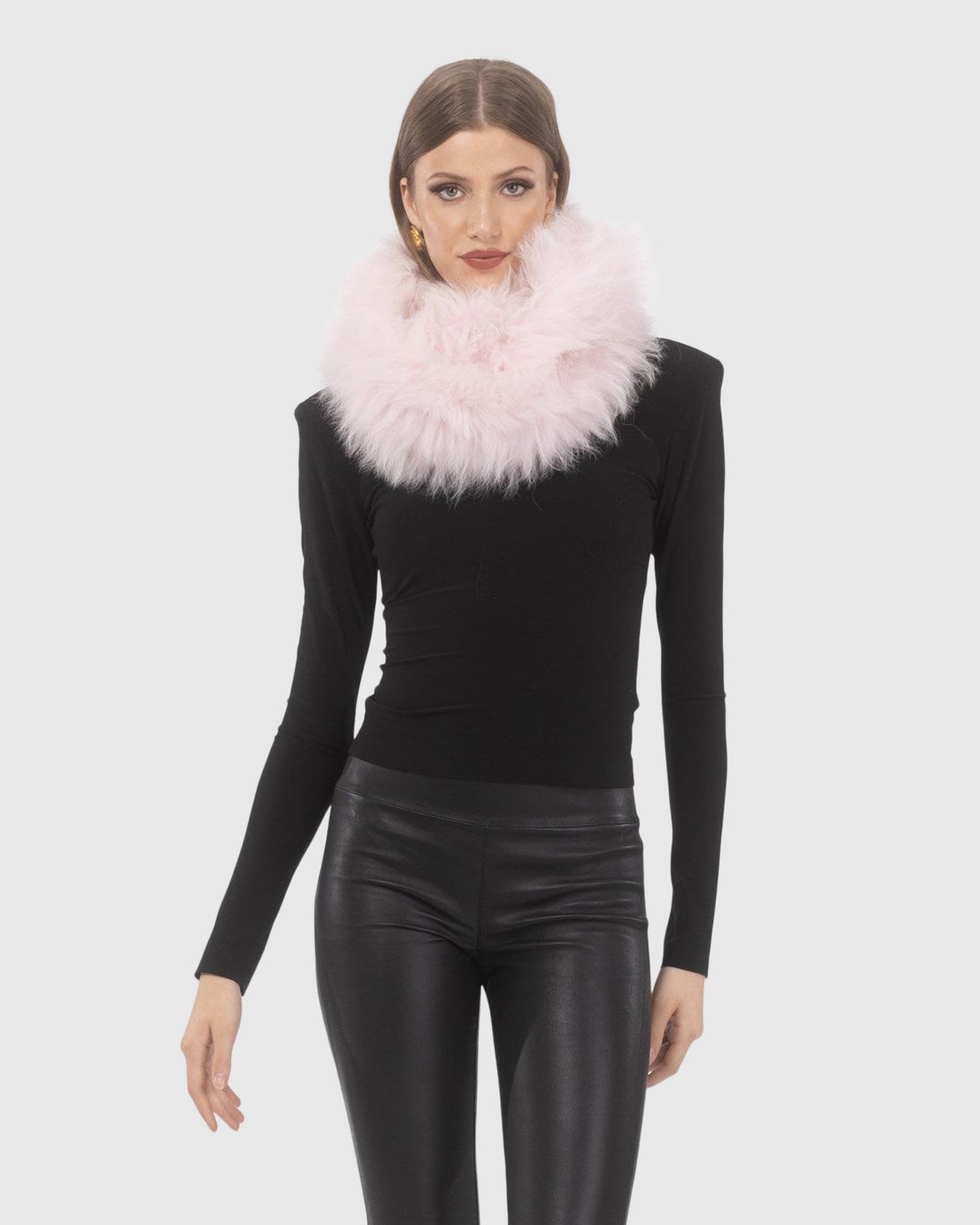 Select Lamb Knit Infinity Scarf | Pink