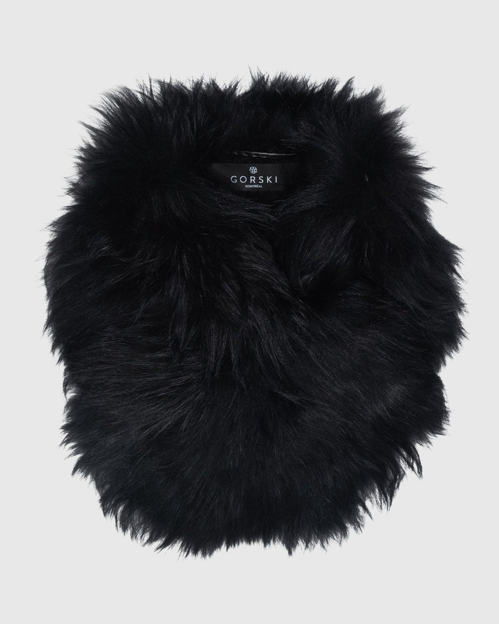 Select Lamb Pull-Through Scarf | Black (V2)