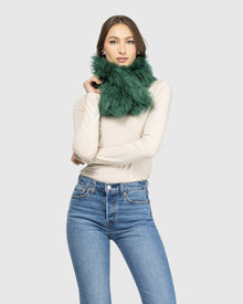 Select Lamb Pull-Through Scarf | Emerald (V2)