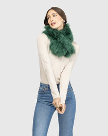 Select Lamb Pull-Through Scarf | Emerald (V2)