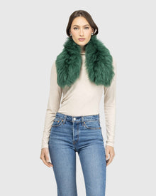 Select Lamb Pull-Through Scarf | Emerald (V2)