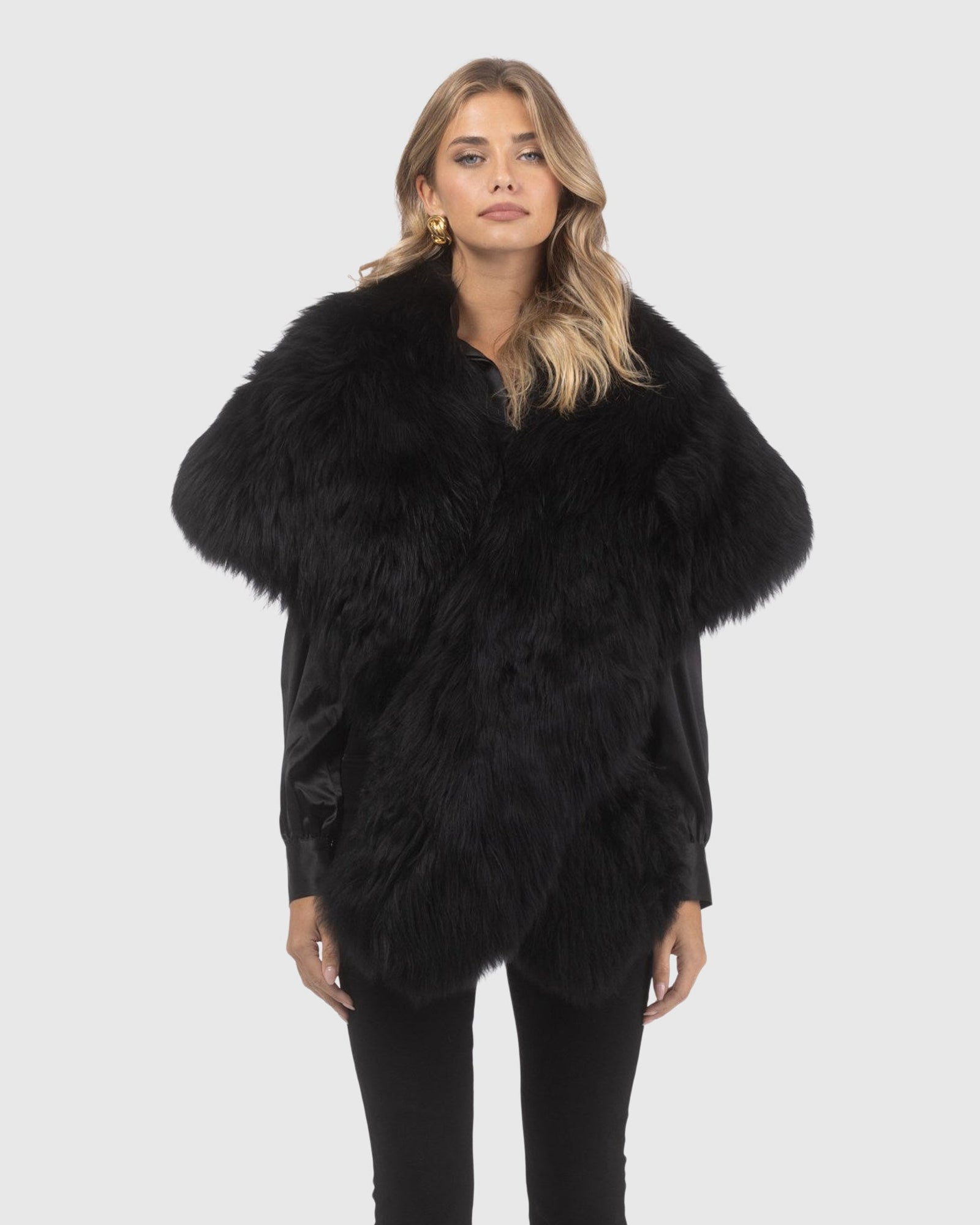 Select Lamb Shawl | Black