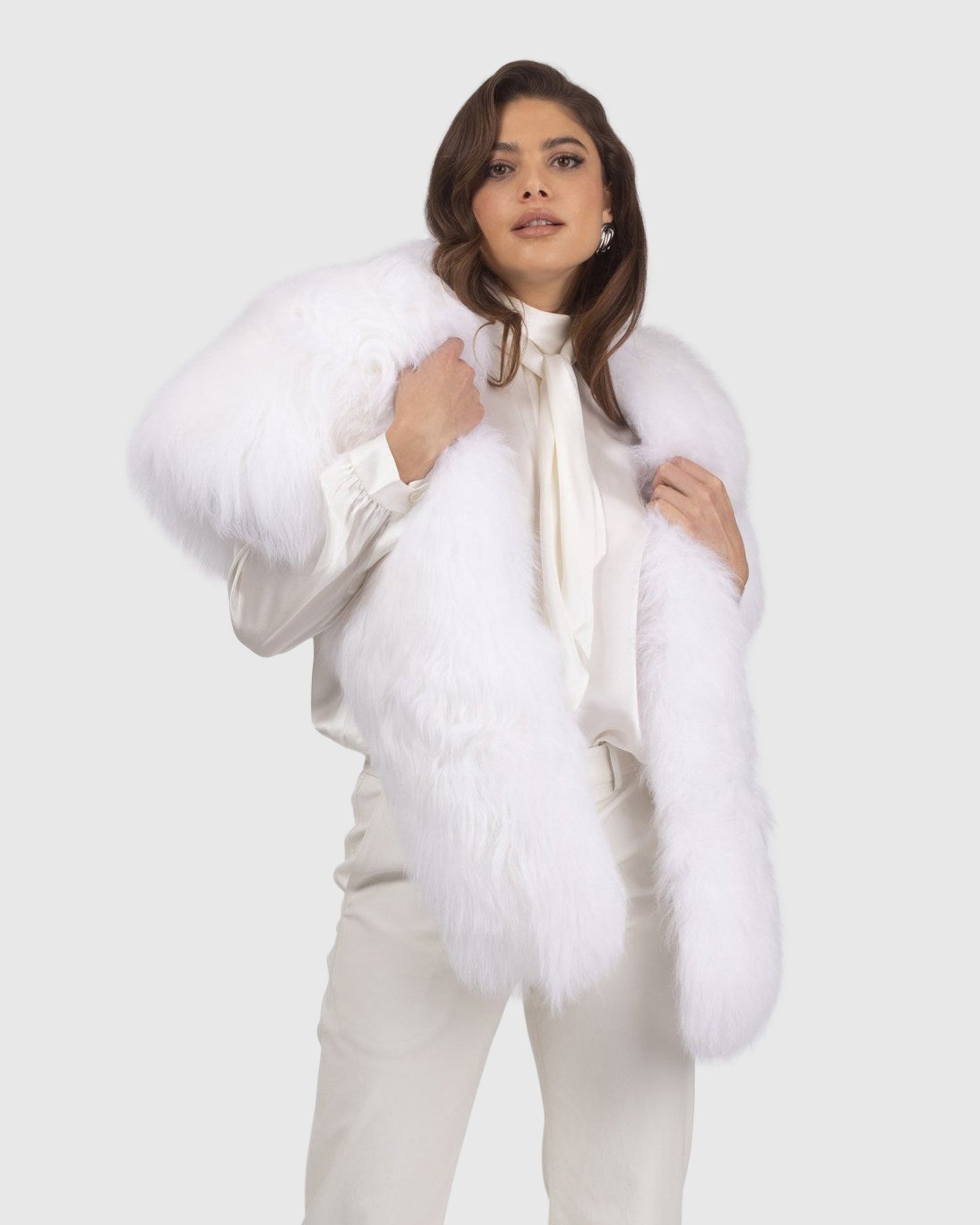 Select Lamb Shawl | Bleached White