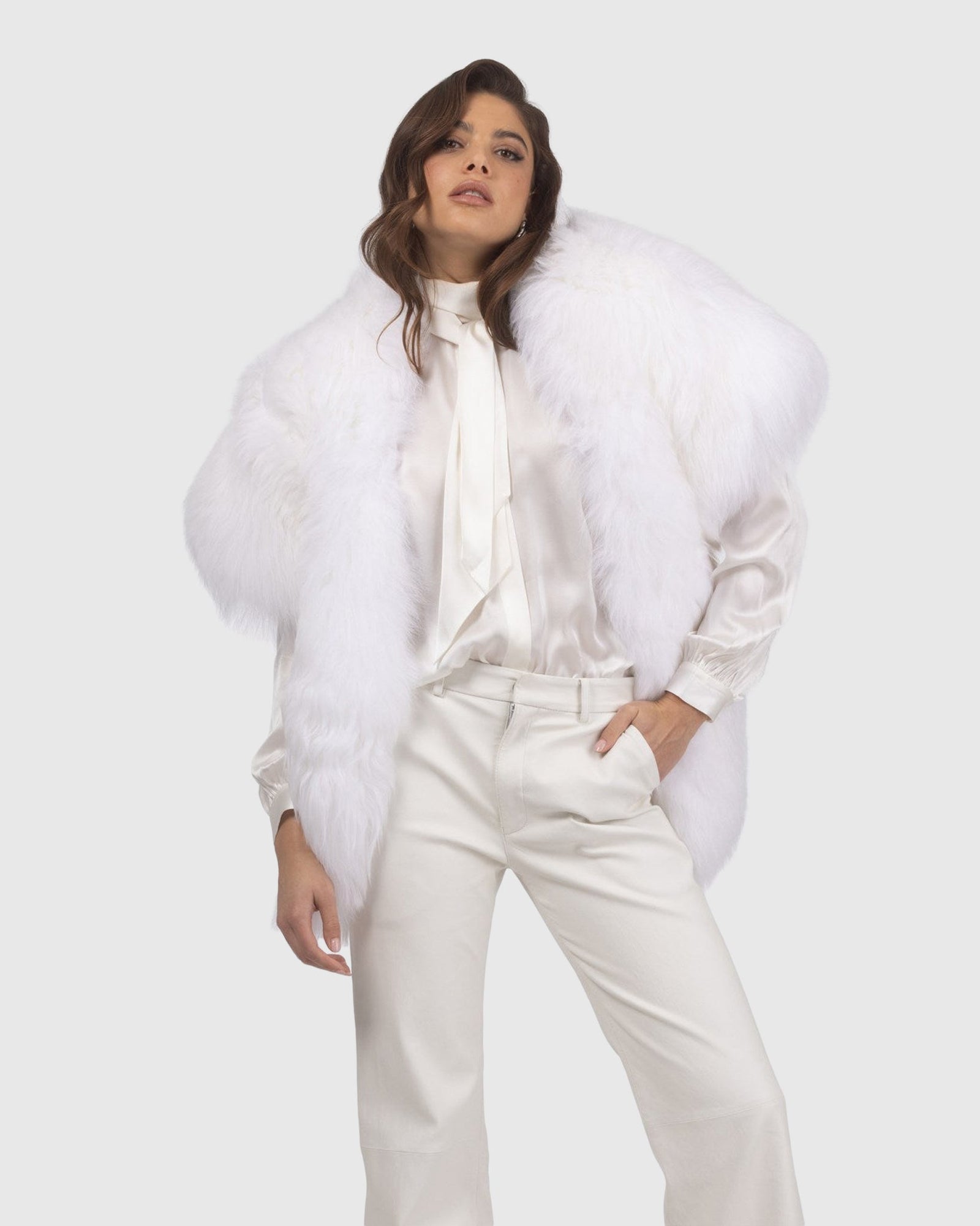 Select Lamb Shawl | Bleached White