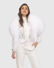 Select Lamb Stole | Bleached White