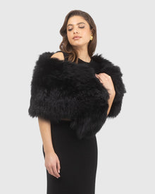 Select Lamb Stole | Black