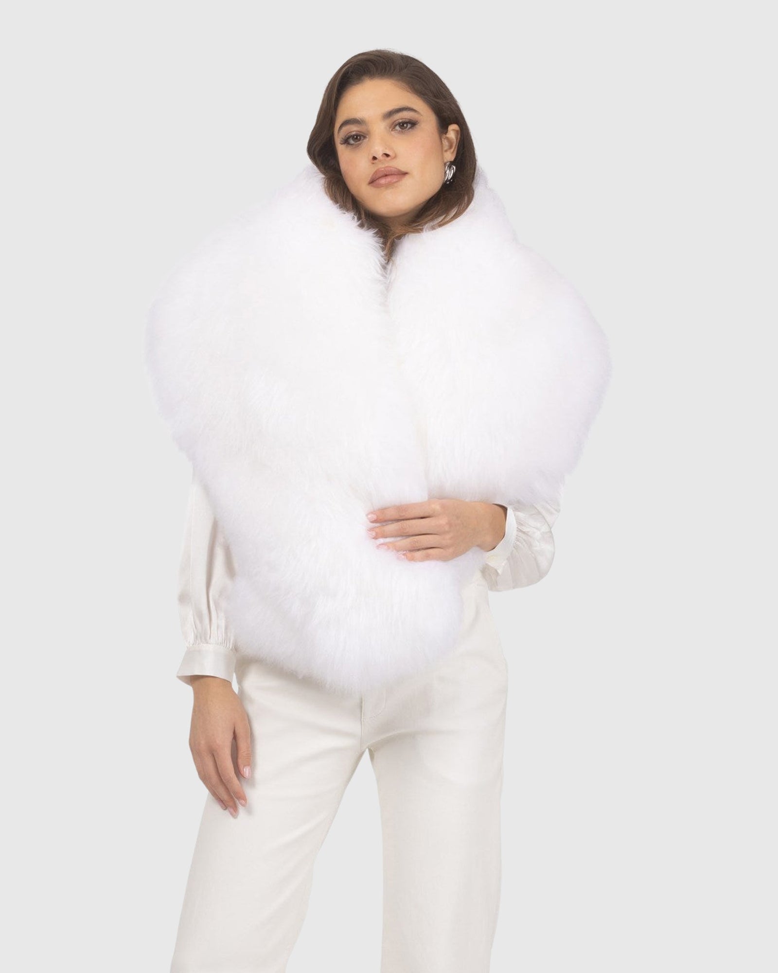 Select Lamb Stole | Bleached White