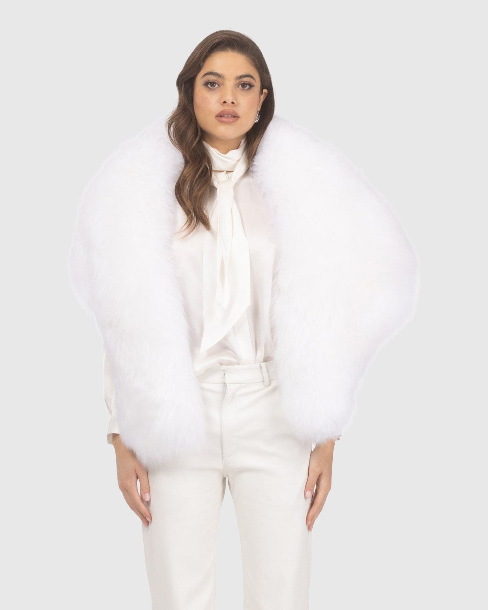 Select Lamb Stole | Bleached White