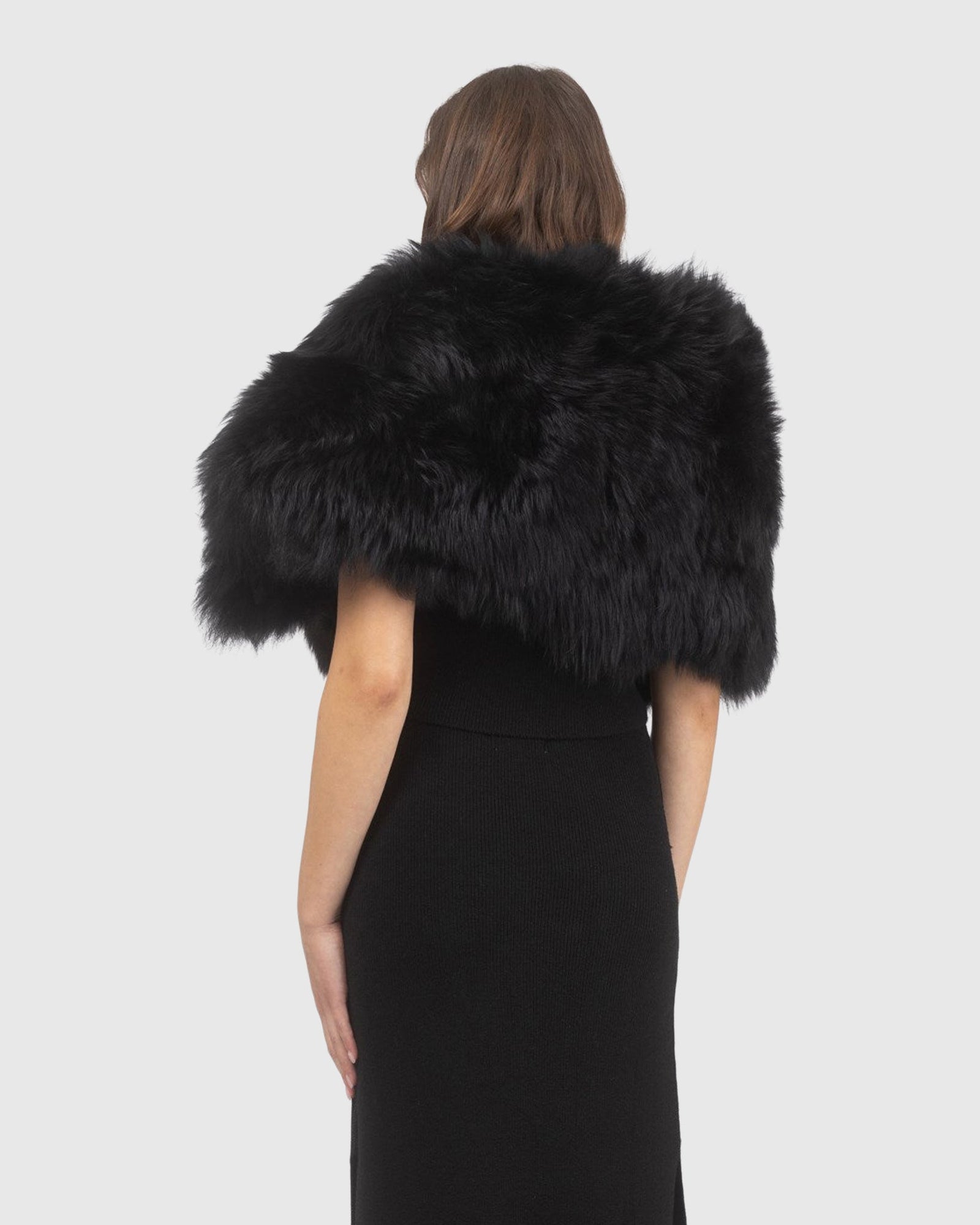 Select Lamb Stole | Black