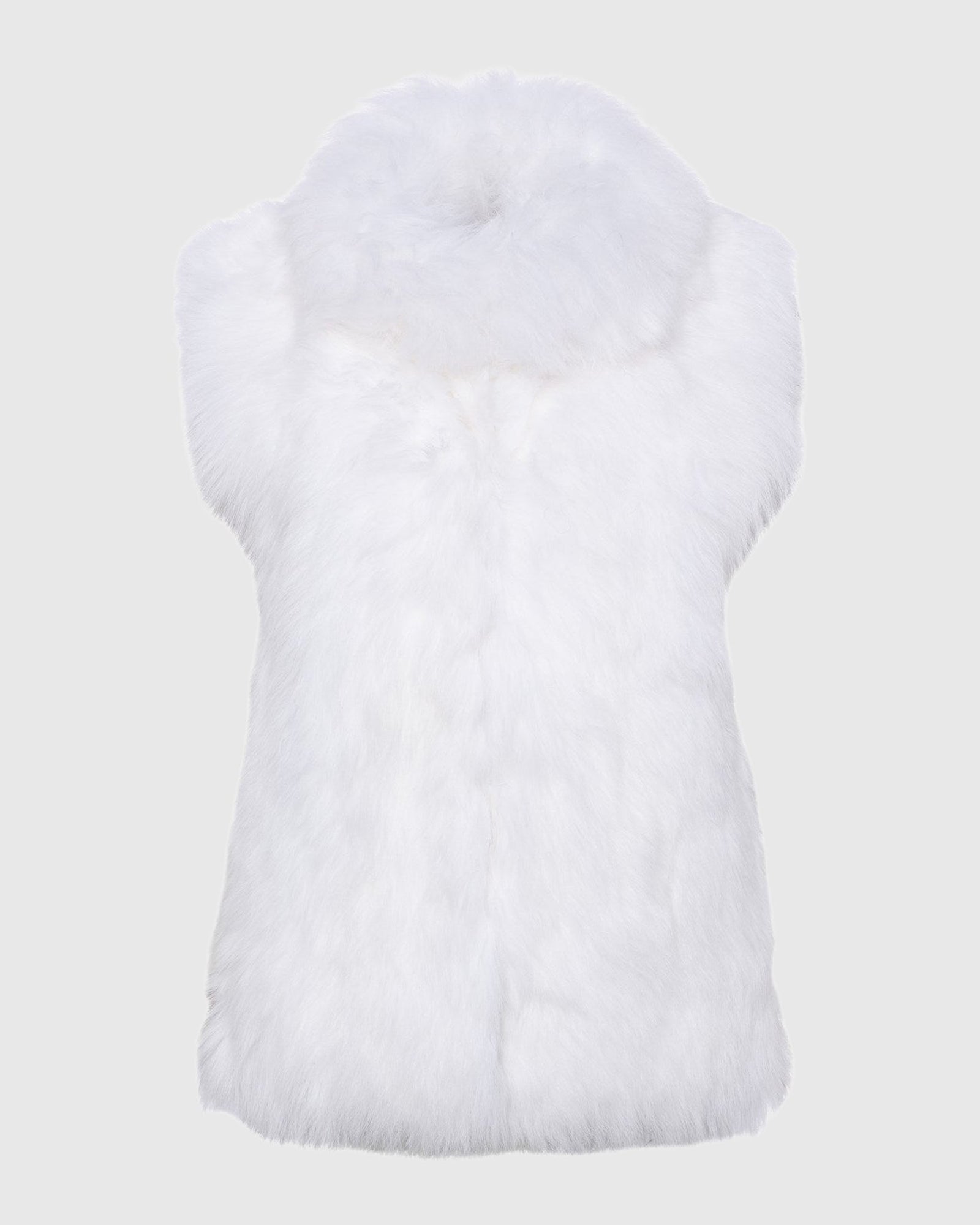 Select Lamb Vest | Bleached White
