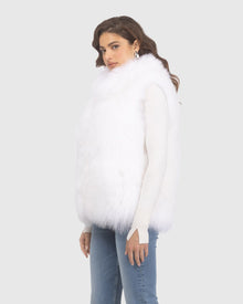 Select Lamb Vest | Bleached White