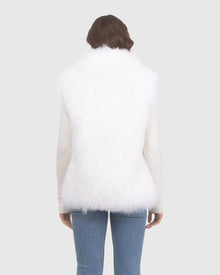 Select Lamb Vest | Bleached White