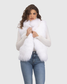 Select Lamb Vest | Bleached White