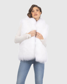 Select Lamb Vest | Bleached White