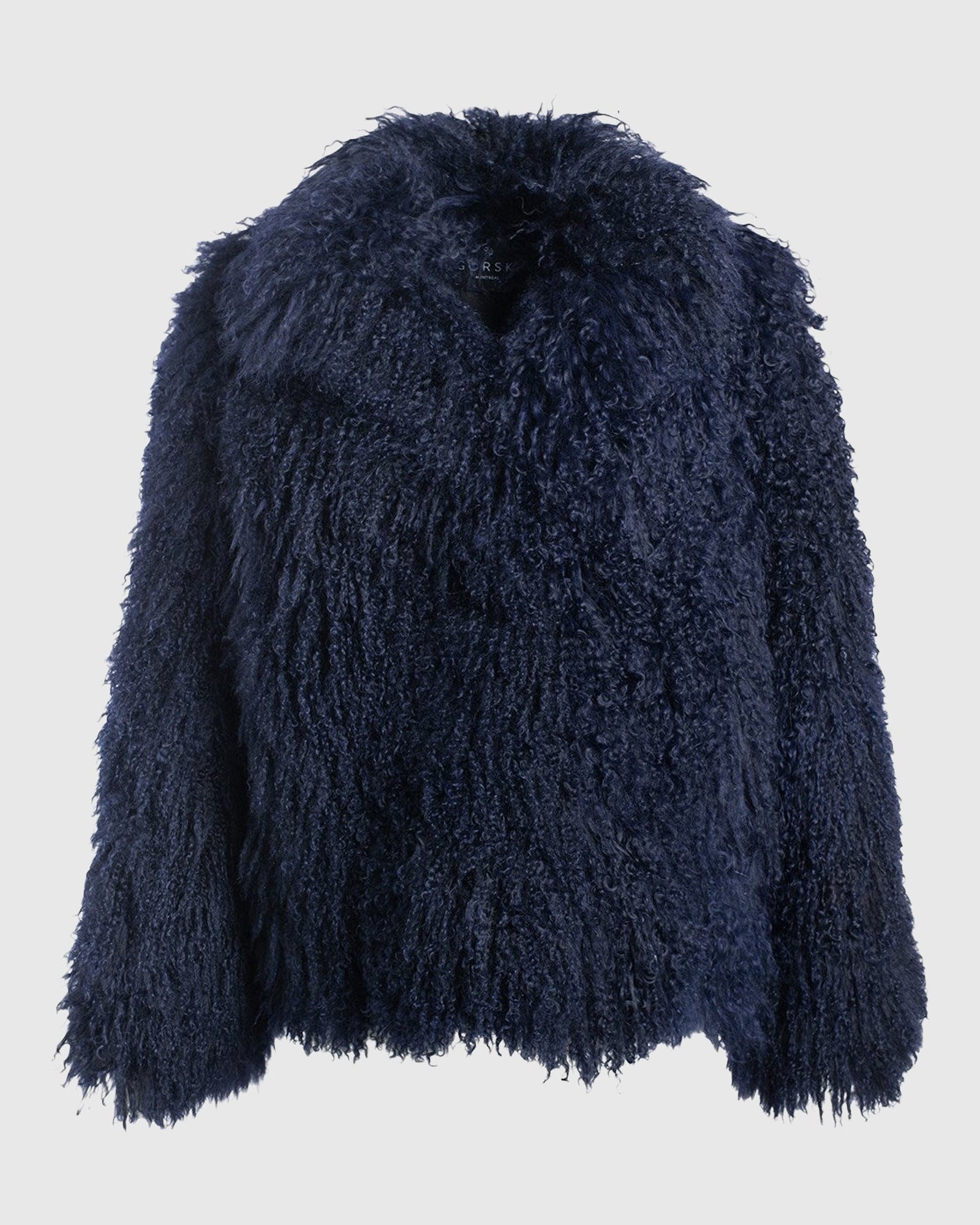 Select Mongolian Goat Jacket | Dark Blue