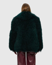 Select Mongolian Goat Jacket | Forest Green