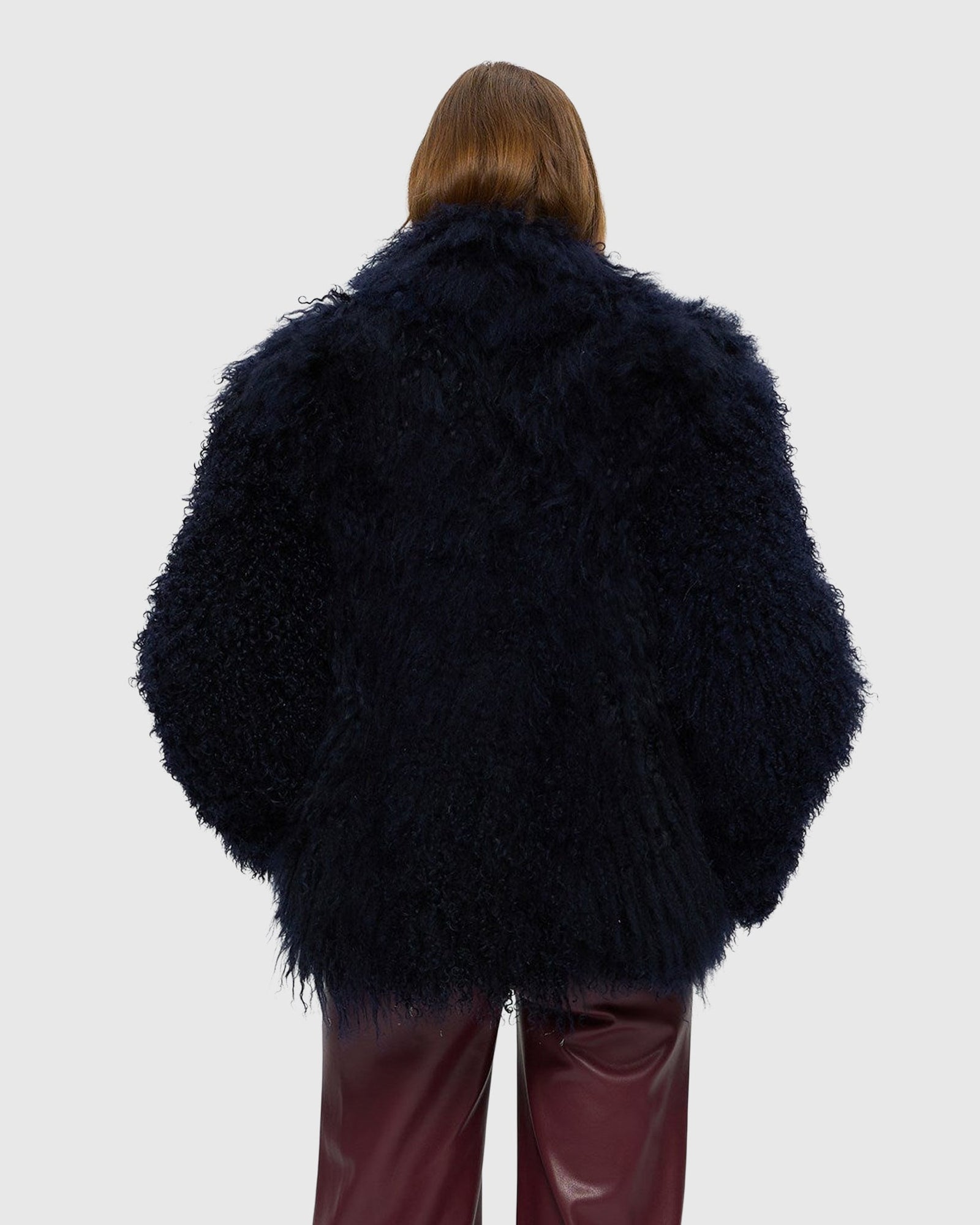 Select Mongolian Goat Jacket | Dark Blue