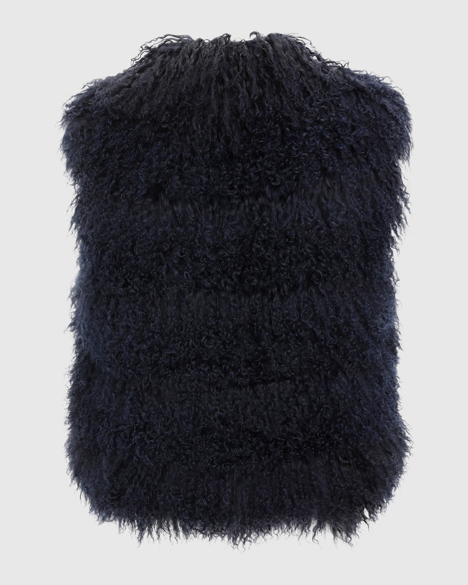 Select Mongolian Lamb Vest | Navy