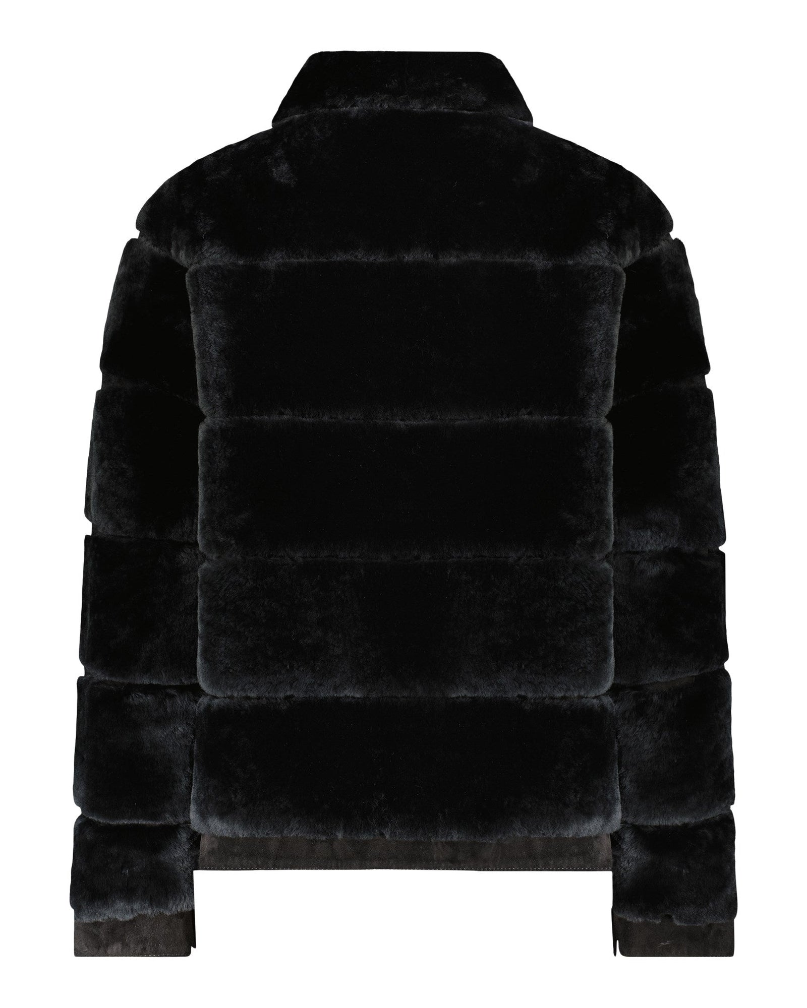 Select Shearling Lamb Bomber Jacket With Embellishment | Women | Black