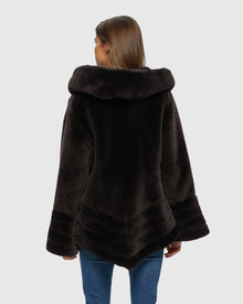 Select Shearling Lamb Jacket Reversible To Taffeta | Brown/Black