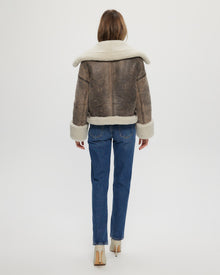 Select Shearling Lamb Jacket | Women | Brown x Cream