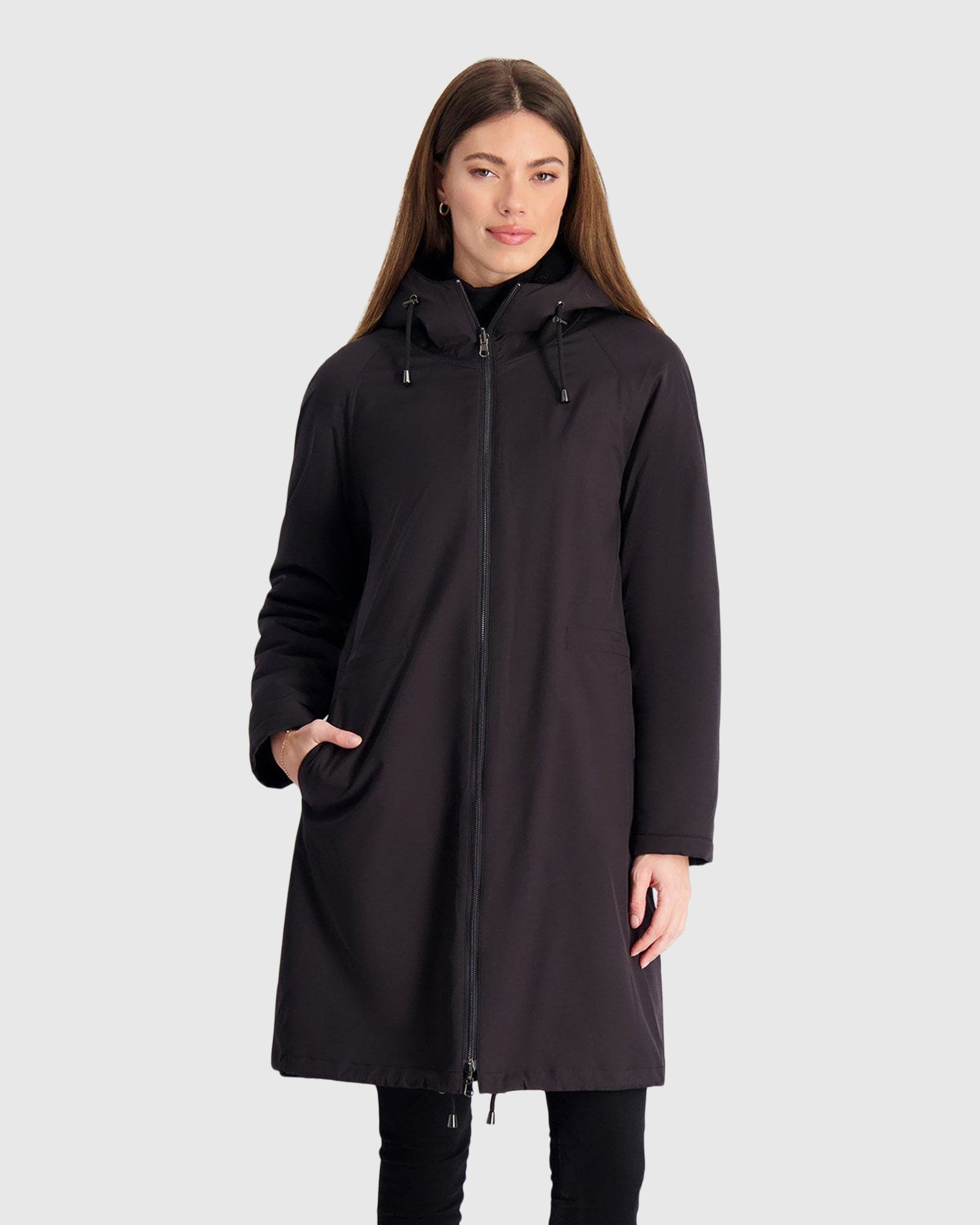 Select Shearling Lamb Parka Reversible To Nylon | Black/Black