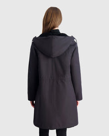 Select Shearling Lamb Parka Reversible To Nylon | Black/Black