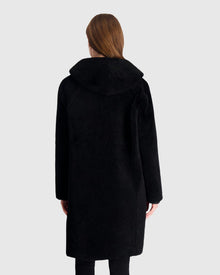 Select Shearling Lamb Parka Reversible To Nylon | Black/Black