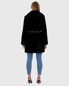 Select Shearling Lamb Stroller Reversible To Nylon | Black