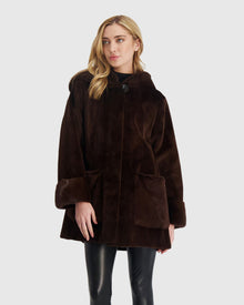 Mink Parka | Chocolate