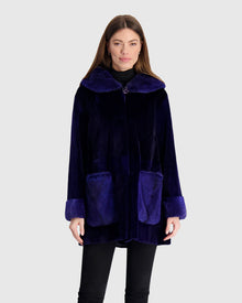 Mink Parka | Admiral Blue