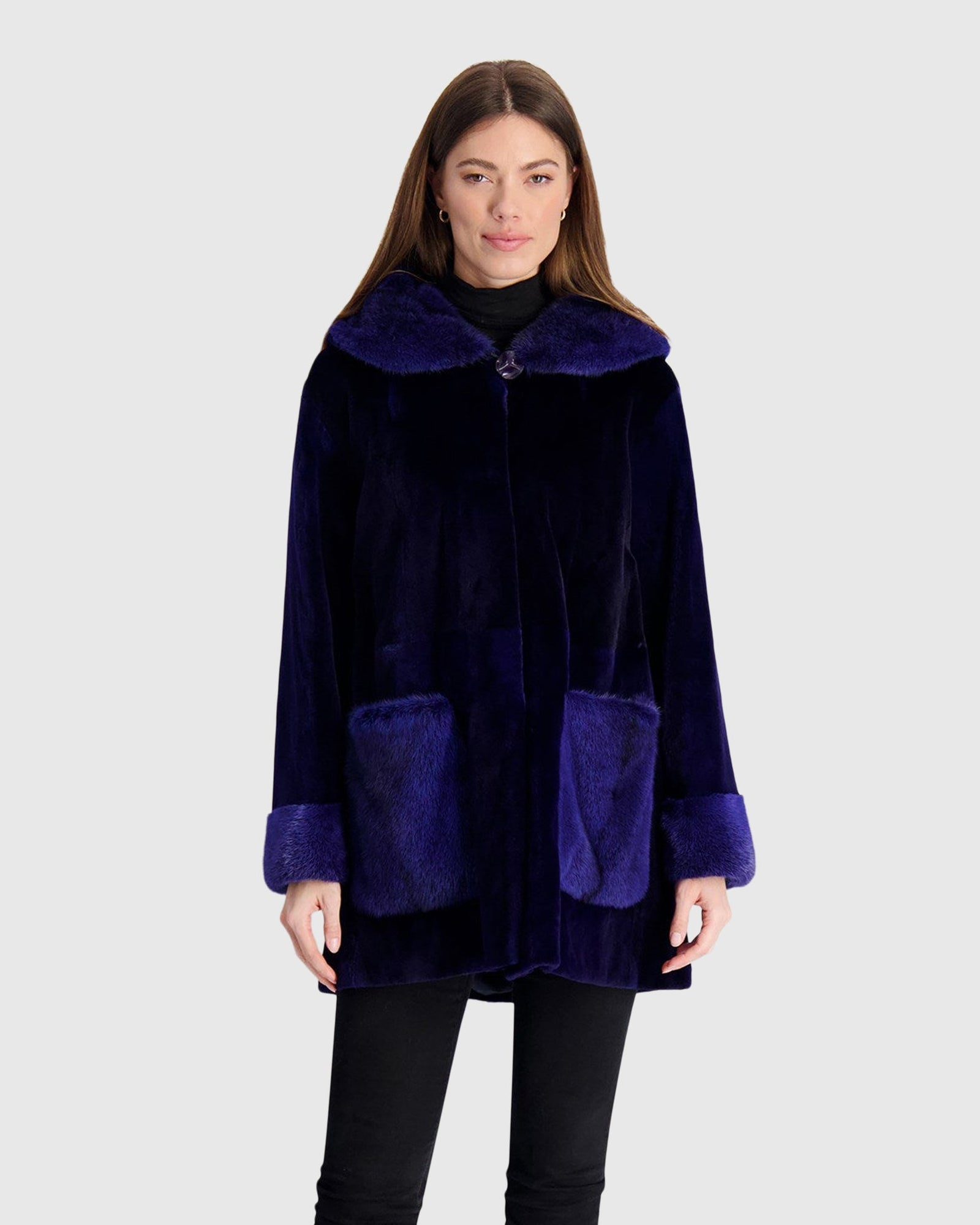 Mink Parka | Admiral Blue