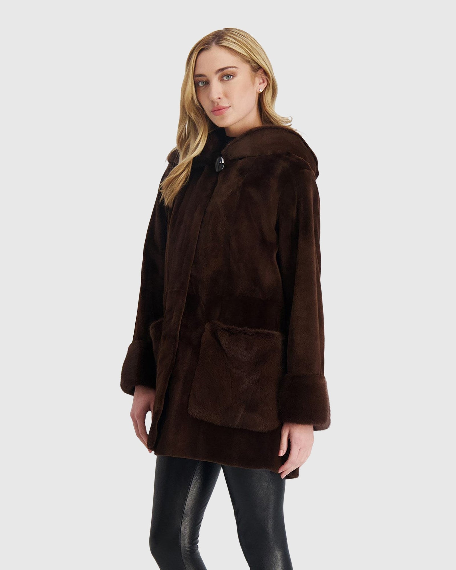 Mink Parka | Chocolate