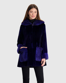 Mink Parka | Admiral Blue