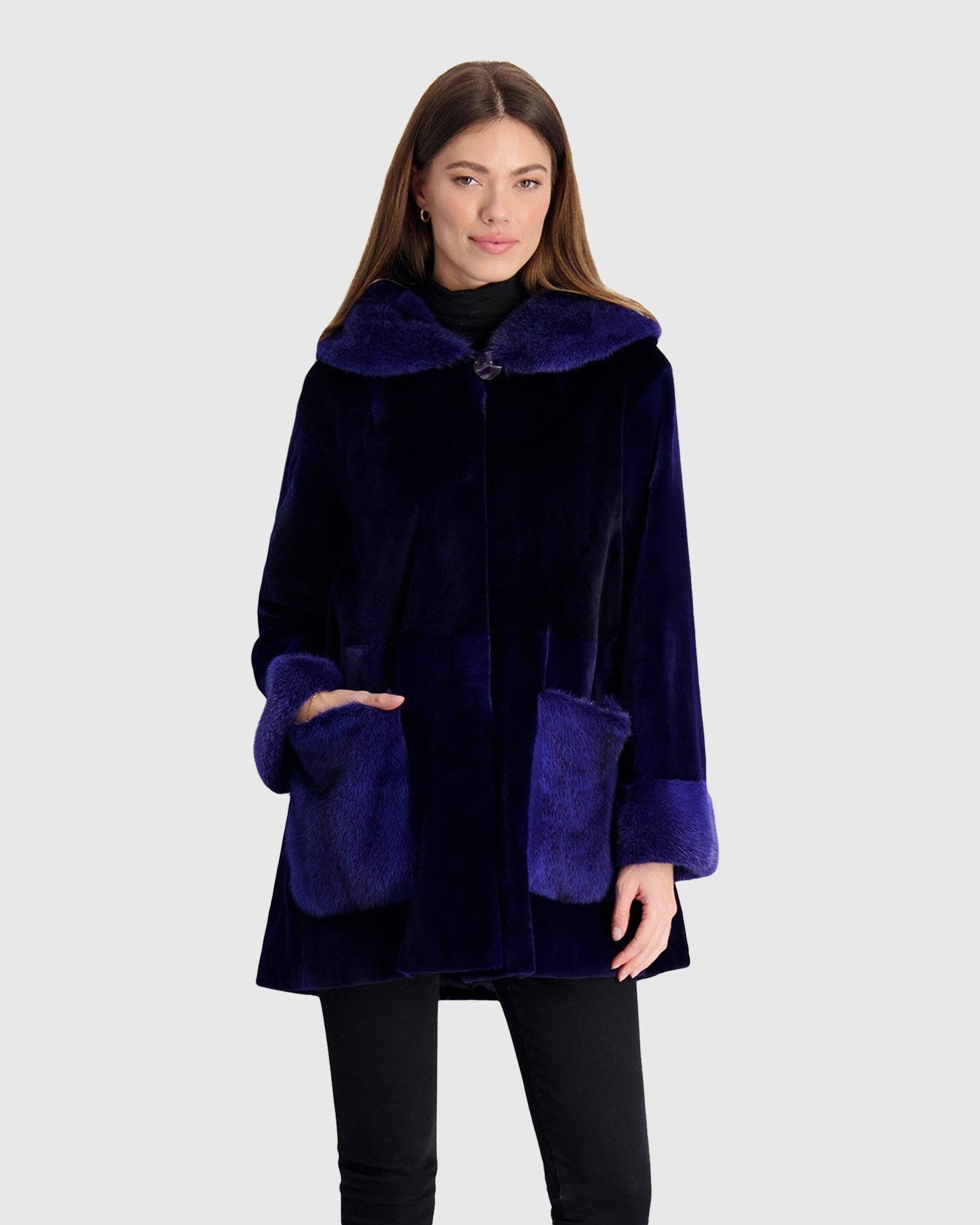 Mink Parka | Admiral Blue