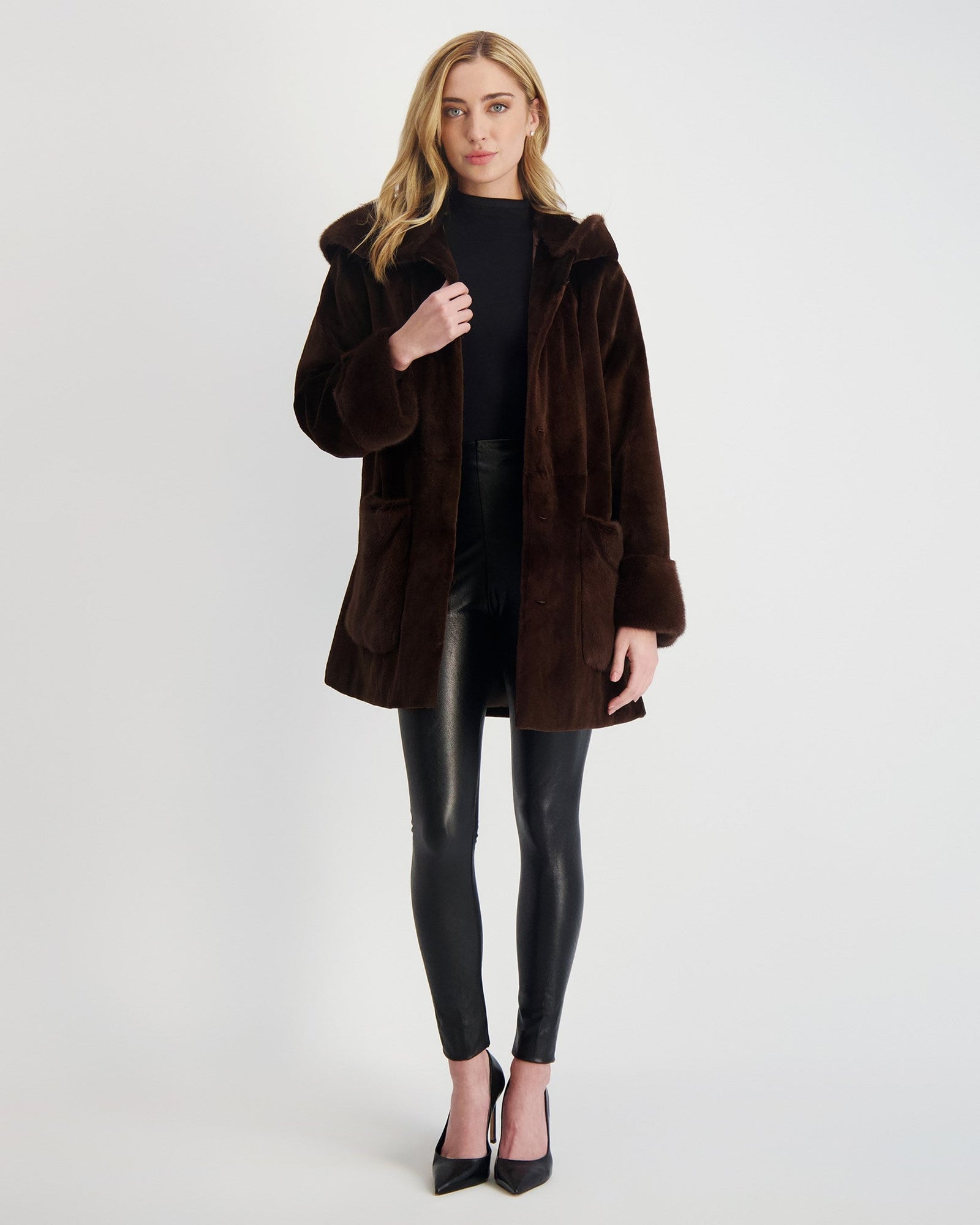 Mink Parka | Women | Chocolate