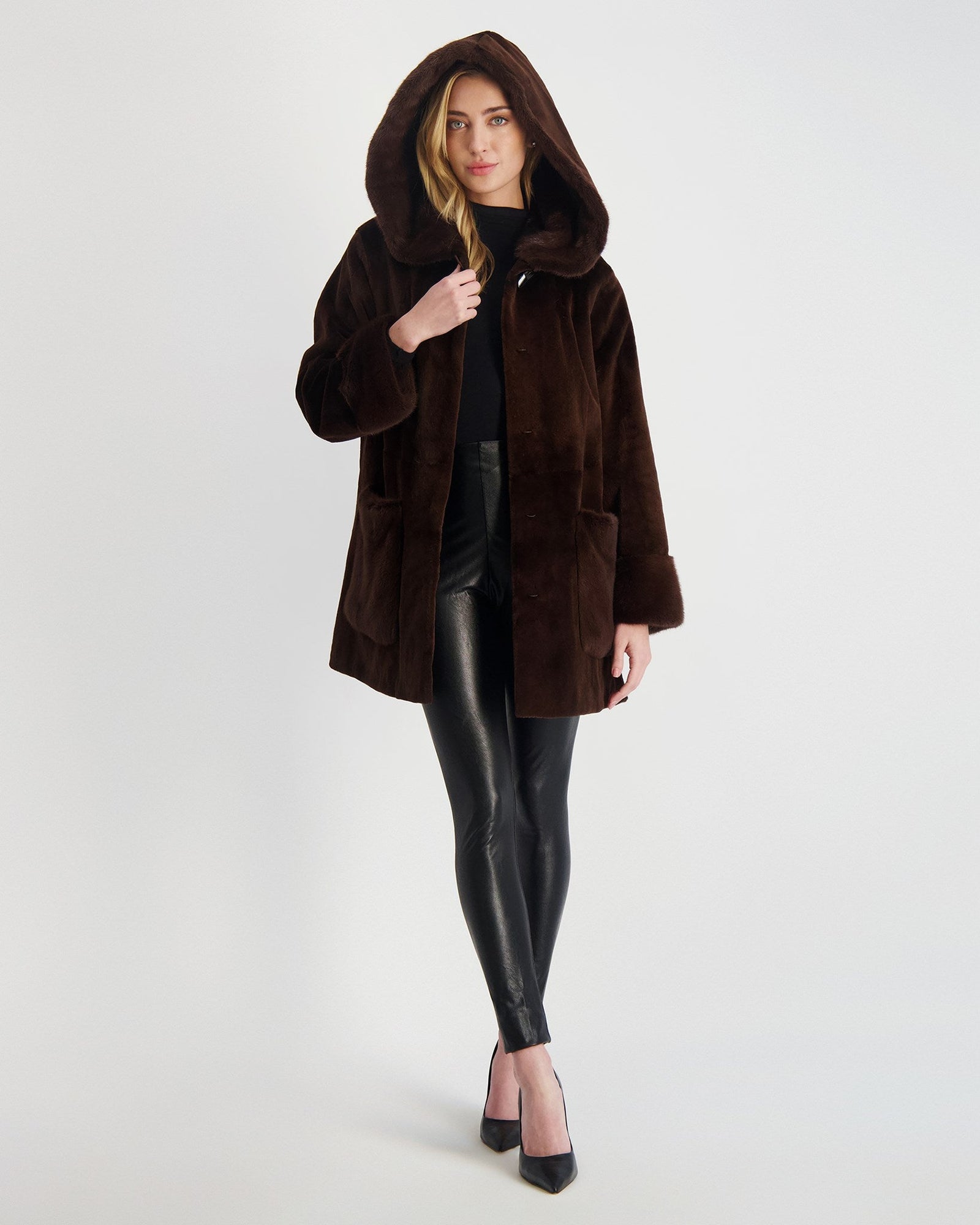 Mink Parka | Women | Chocolate