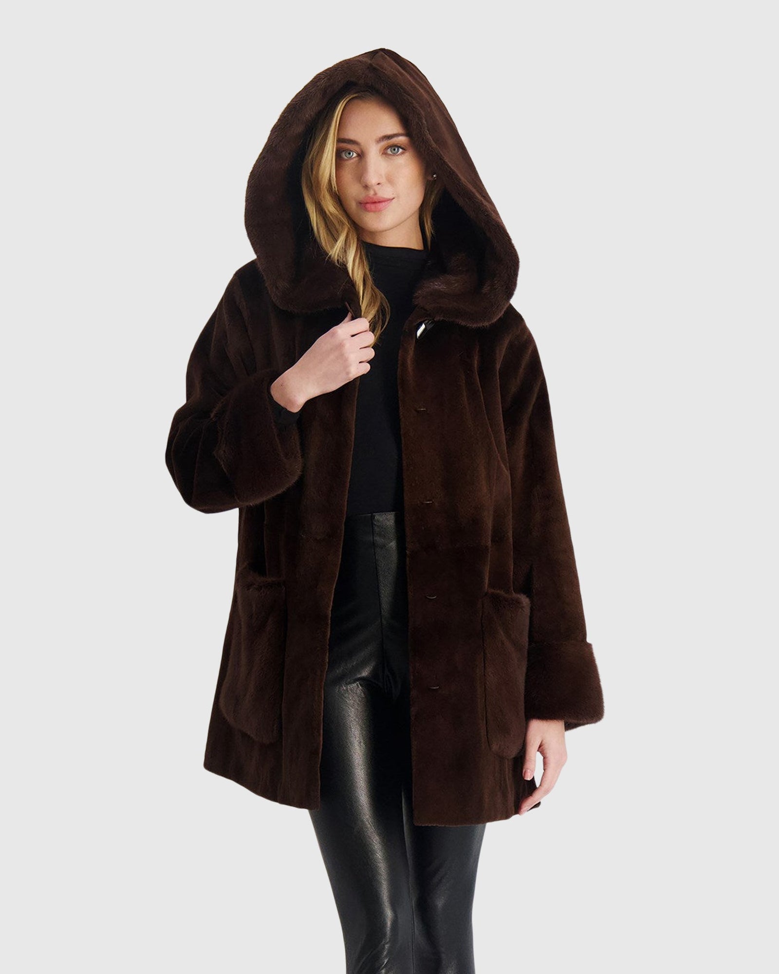 Mink Parka | Chocolate