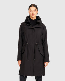 Sheared Mink Stroller With Detachable Parka | Black