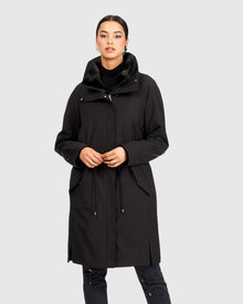 Sheared Mink Stroller With Detachable Parka | Black