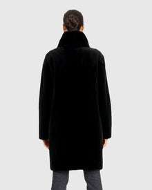 Sheared Mink Stroller With Detachable Parka | Black