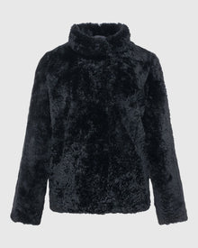 Sheared Select Cashmere Goat Jacket | Black