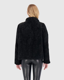 Sheared Select Cashmere Goat Jacket | Black