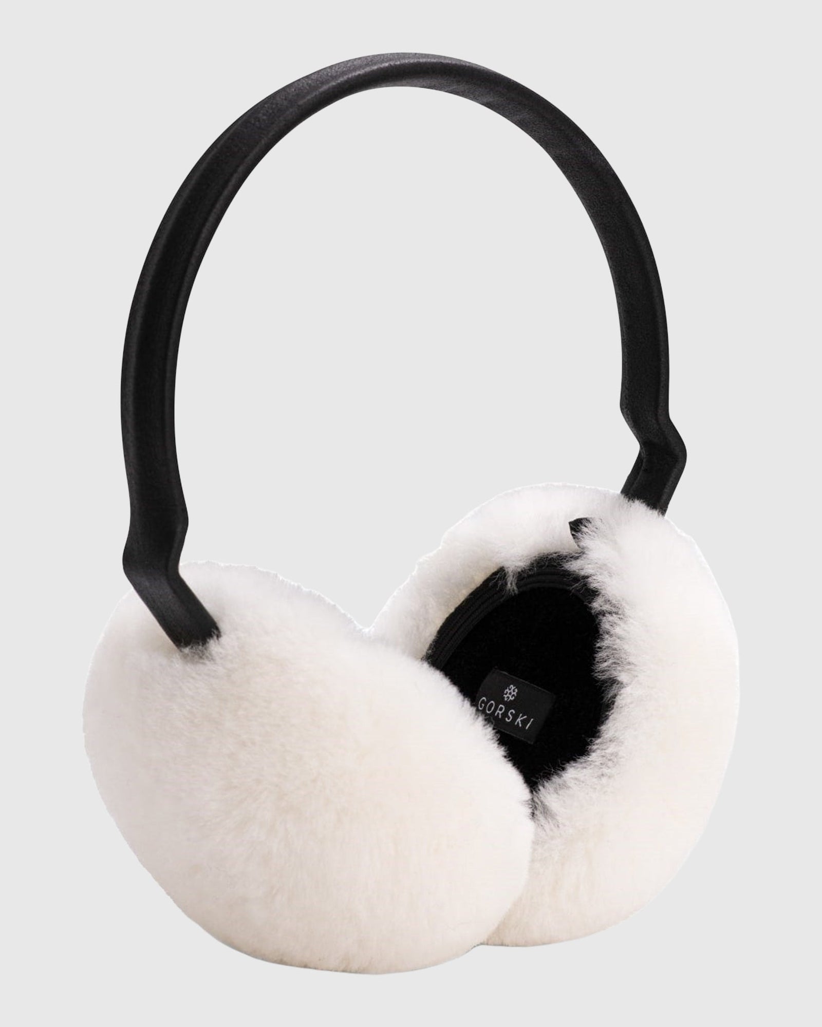 Shearling Lamb Earmuffs | White
