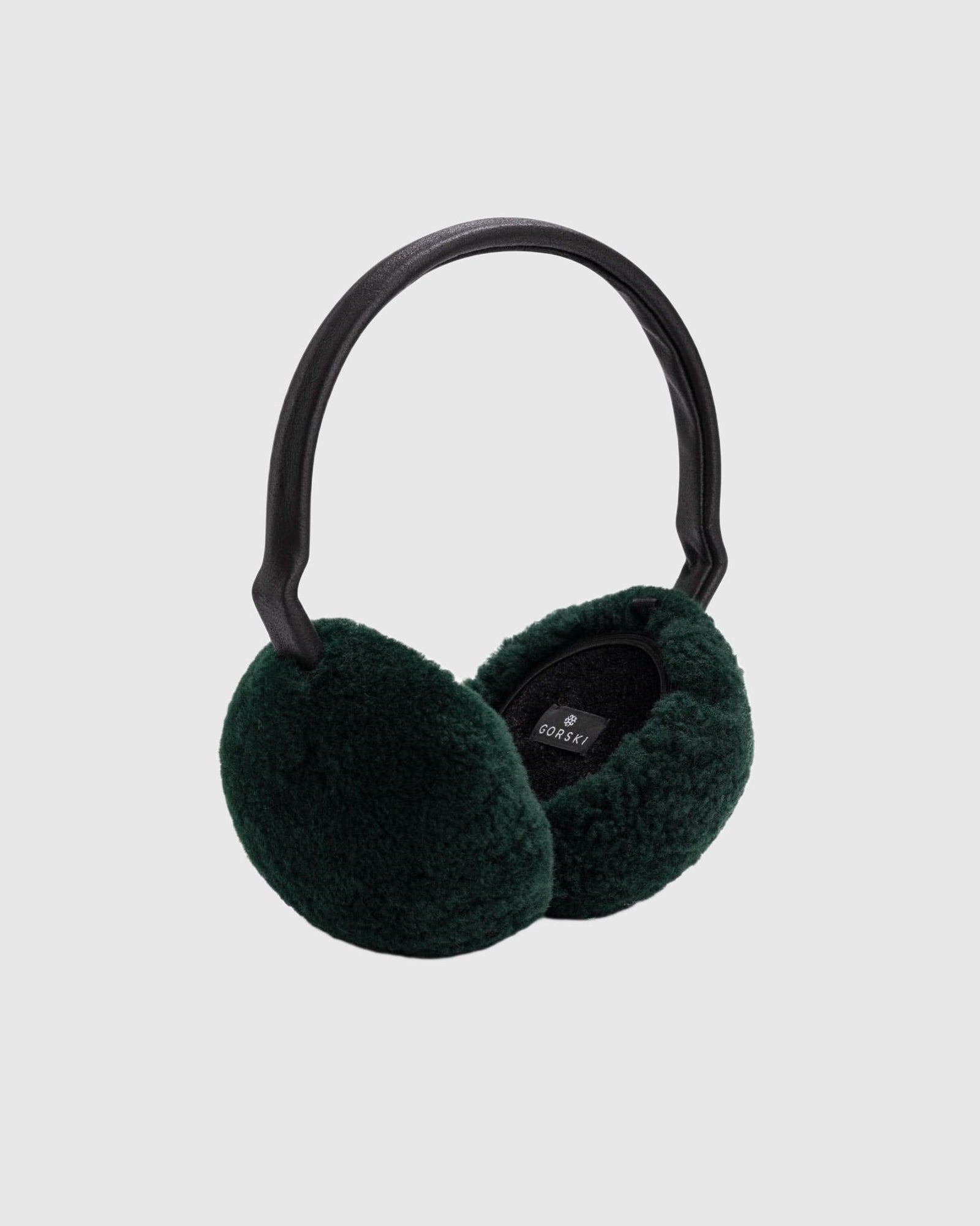 Shearling Lamb Earmuffs | Emerald
