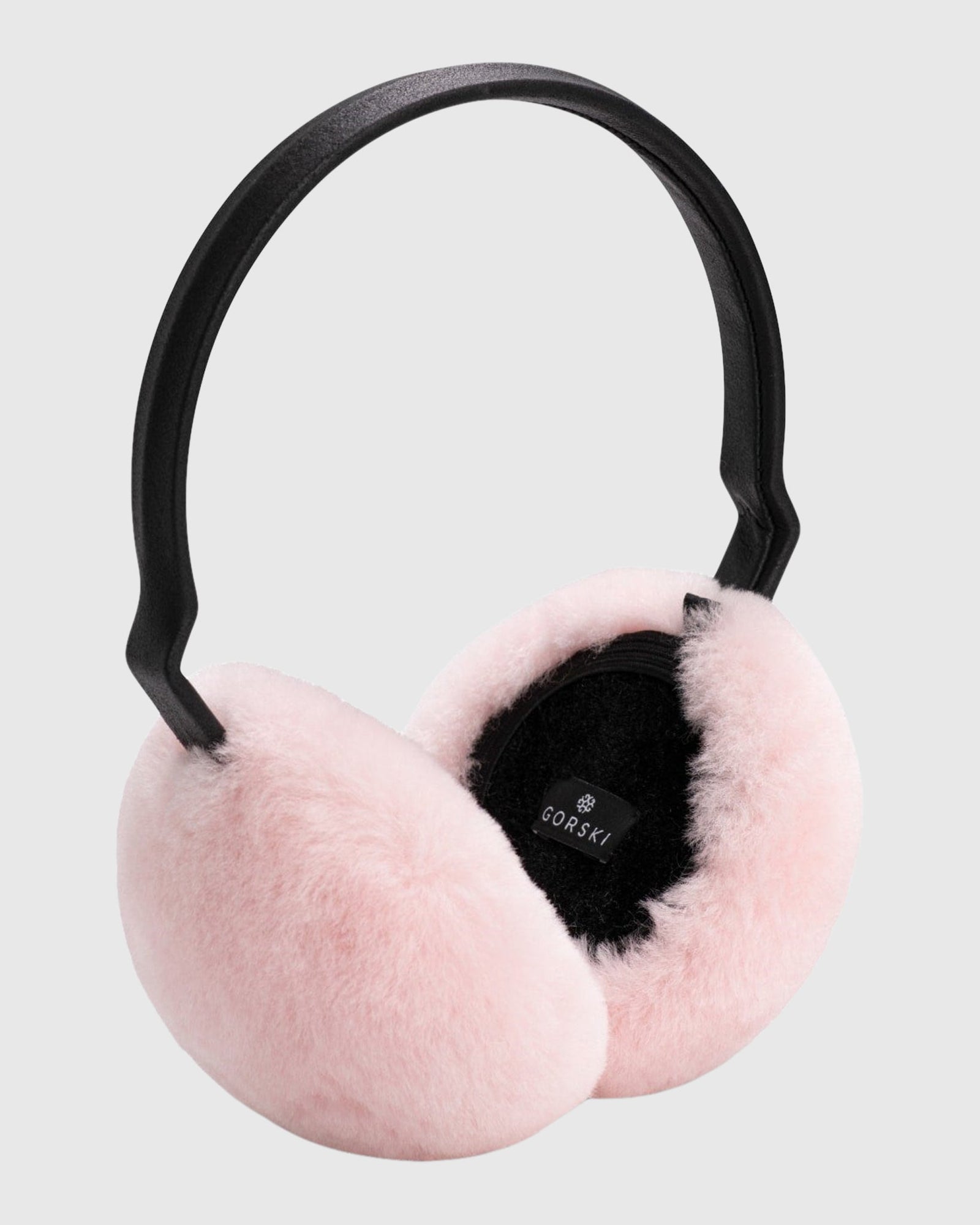 Shearling Lamb Earmuffs | Light Pink