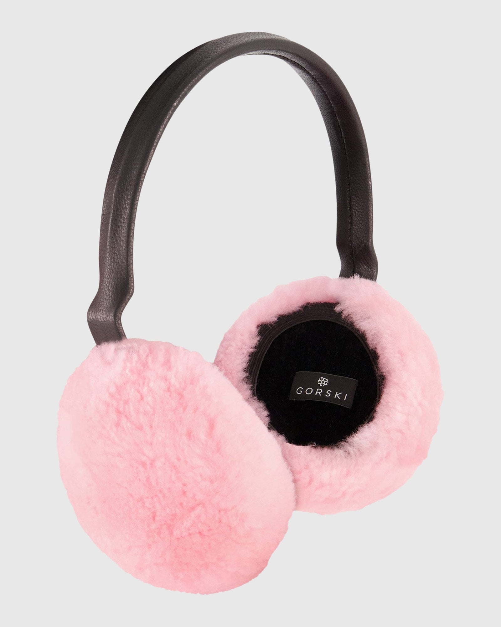 Shearling Lamb Earmuffs | Pink