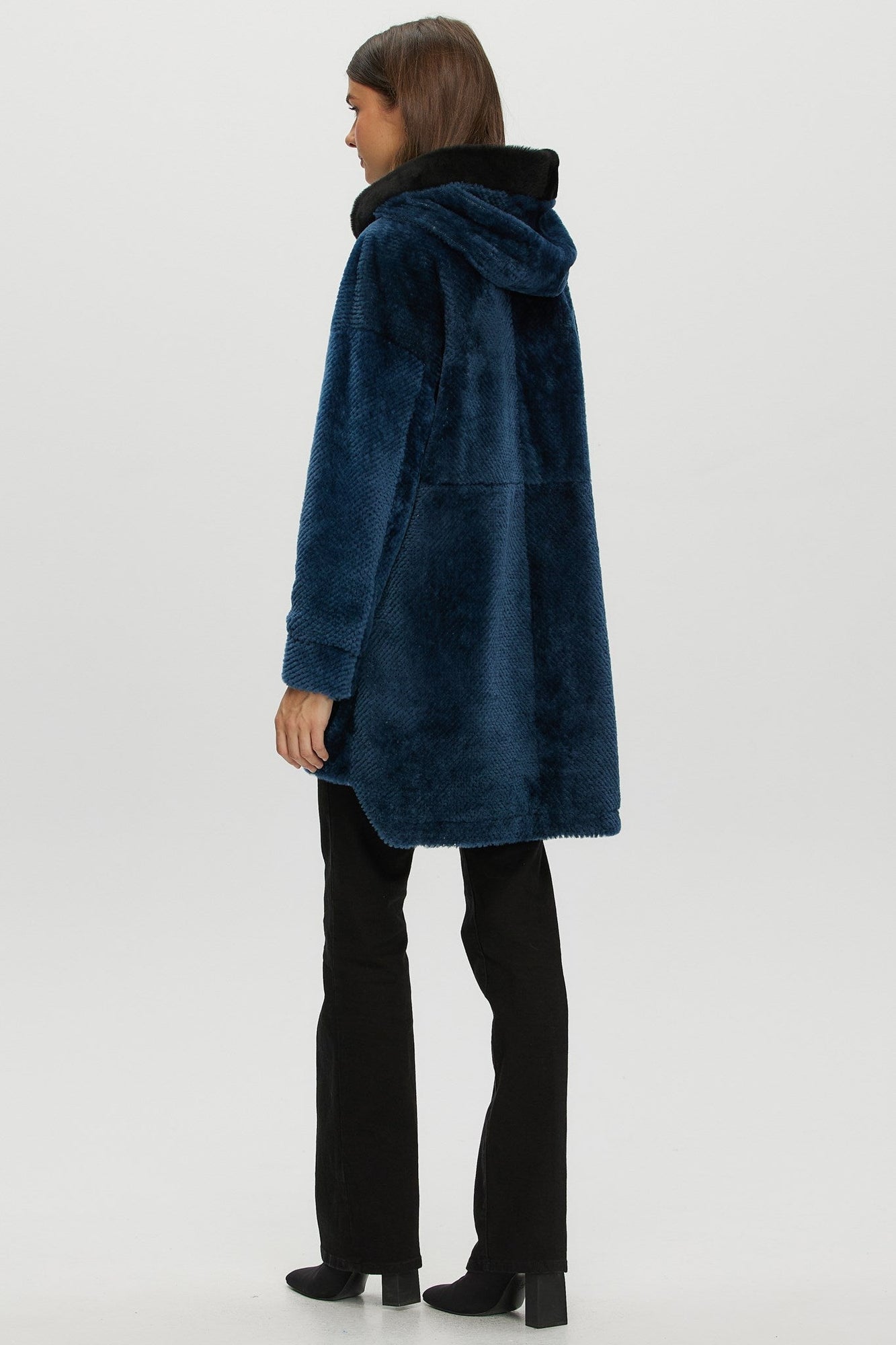 Shearling Lamb Parka | Women | Blue