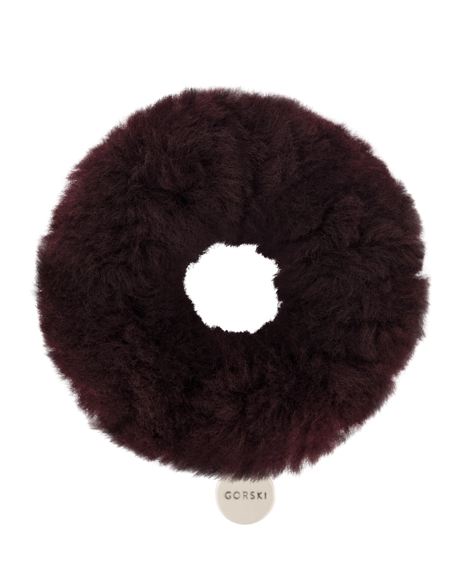 Shearling Lamb Scrunchie | Women | Burgundy