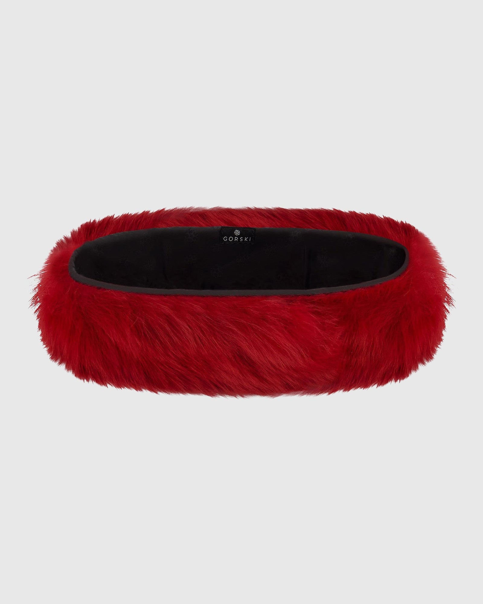 Toscana Shearling Lamb Headband | Red